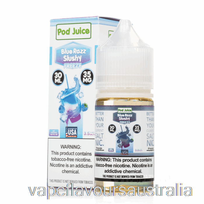 Vape Australia FREEZE Blue Razz Slushy - Pod Juice - 30mL 35mg